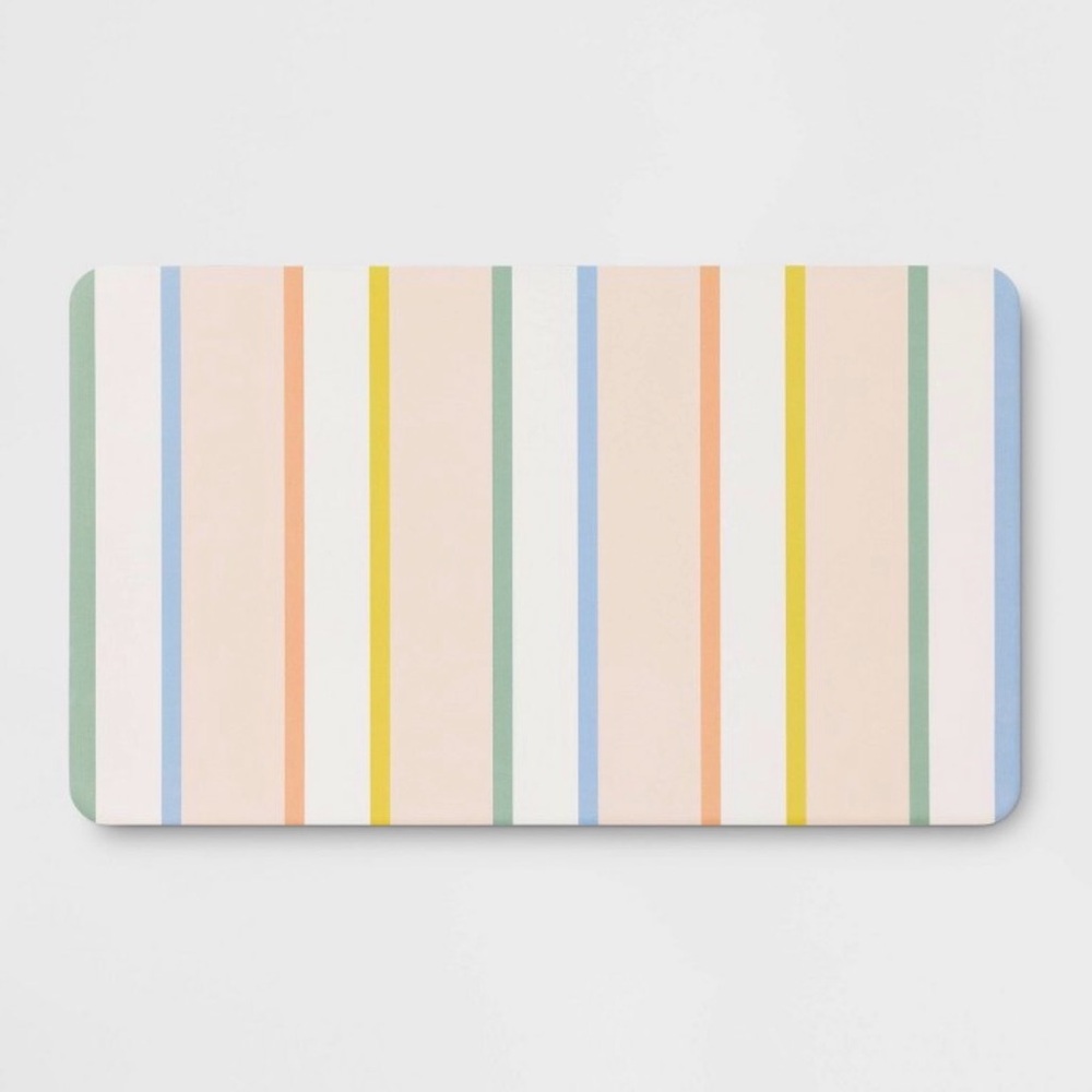 Room Essentials Multicolor Striped Kitchen Mat